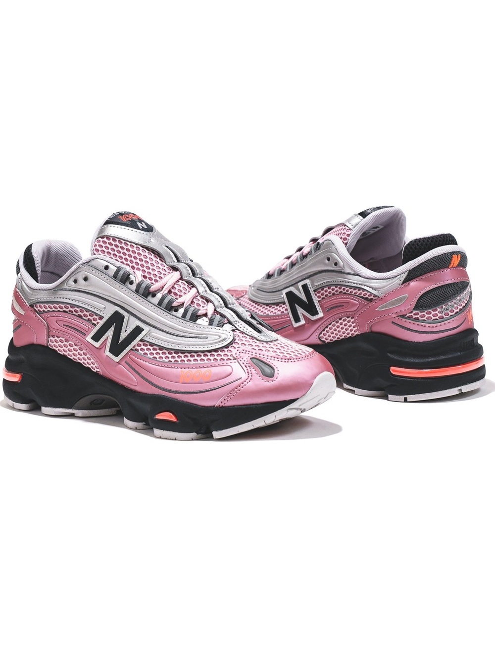 New Balance 1000 Pink Taffy Silver Metallic M1000U Women's 12 / Men's 10.5 NEW - Picture 3 of 16